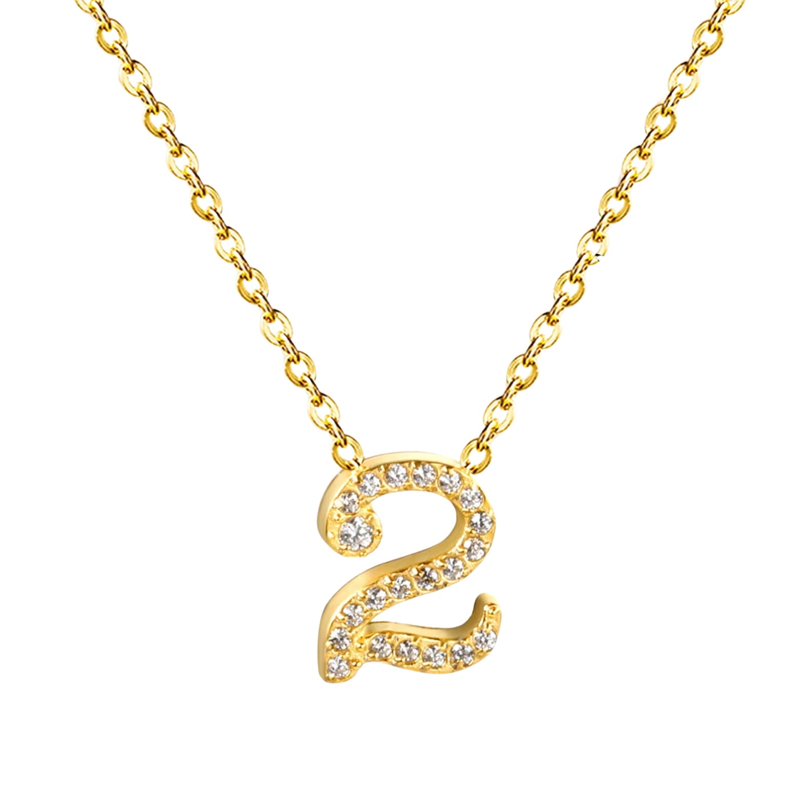 Sierra | Number Pendant Necklace