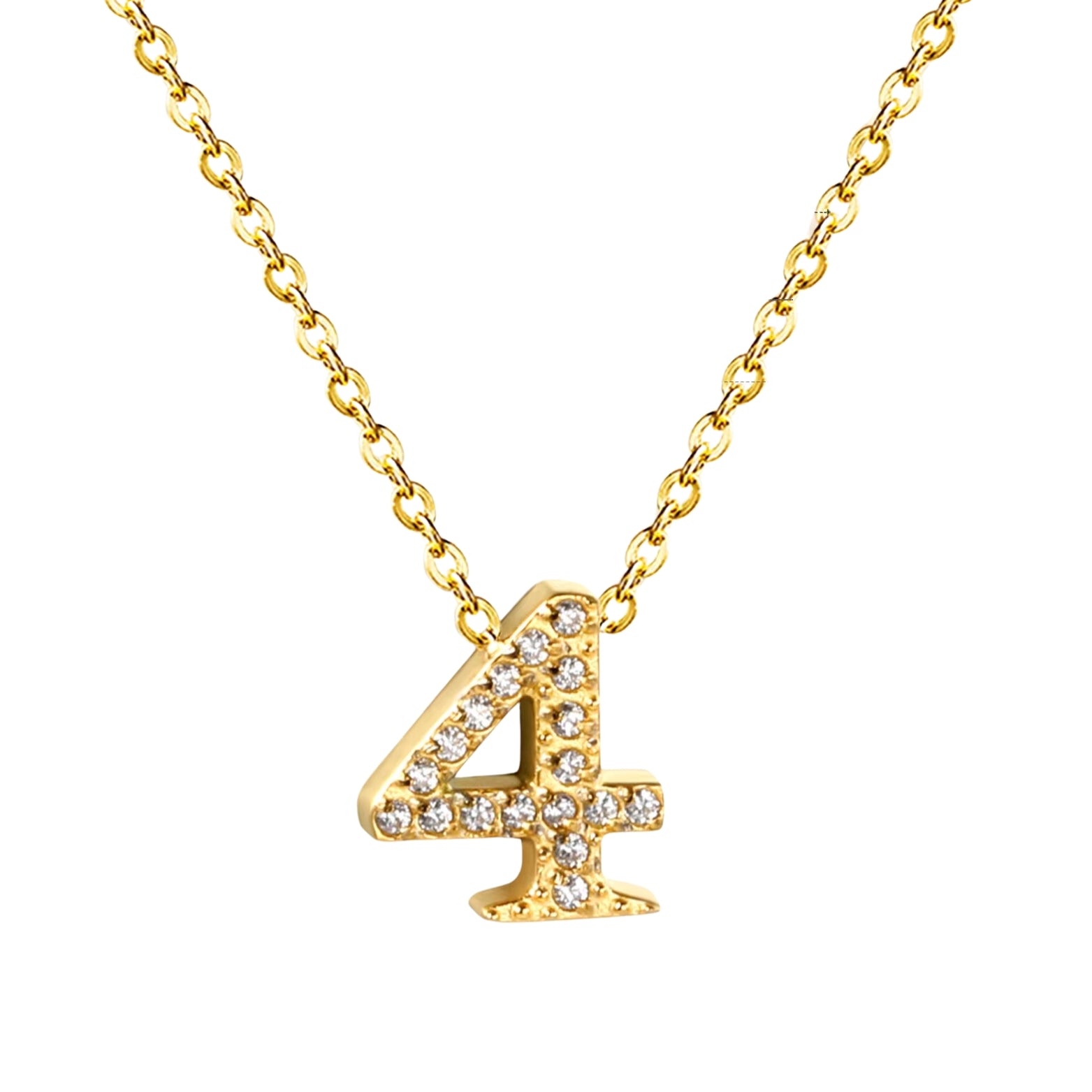 Sierra | Number Pendant Necklace