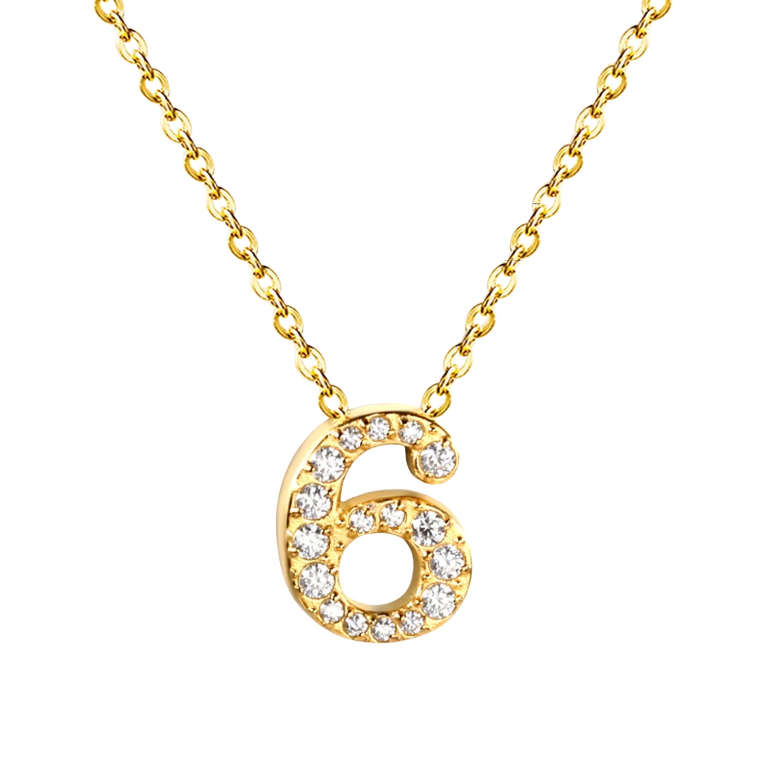 Sierra | Number Pendant Necklace