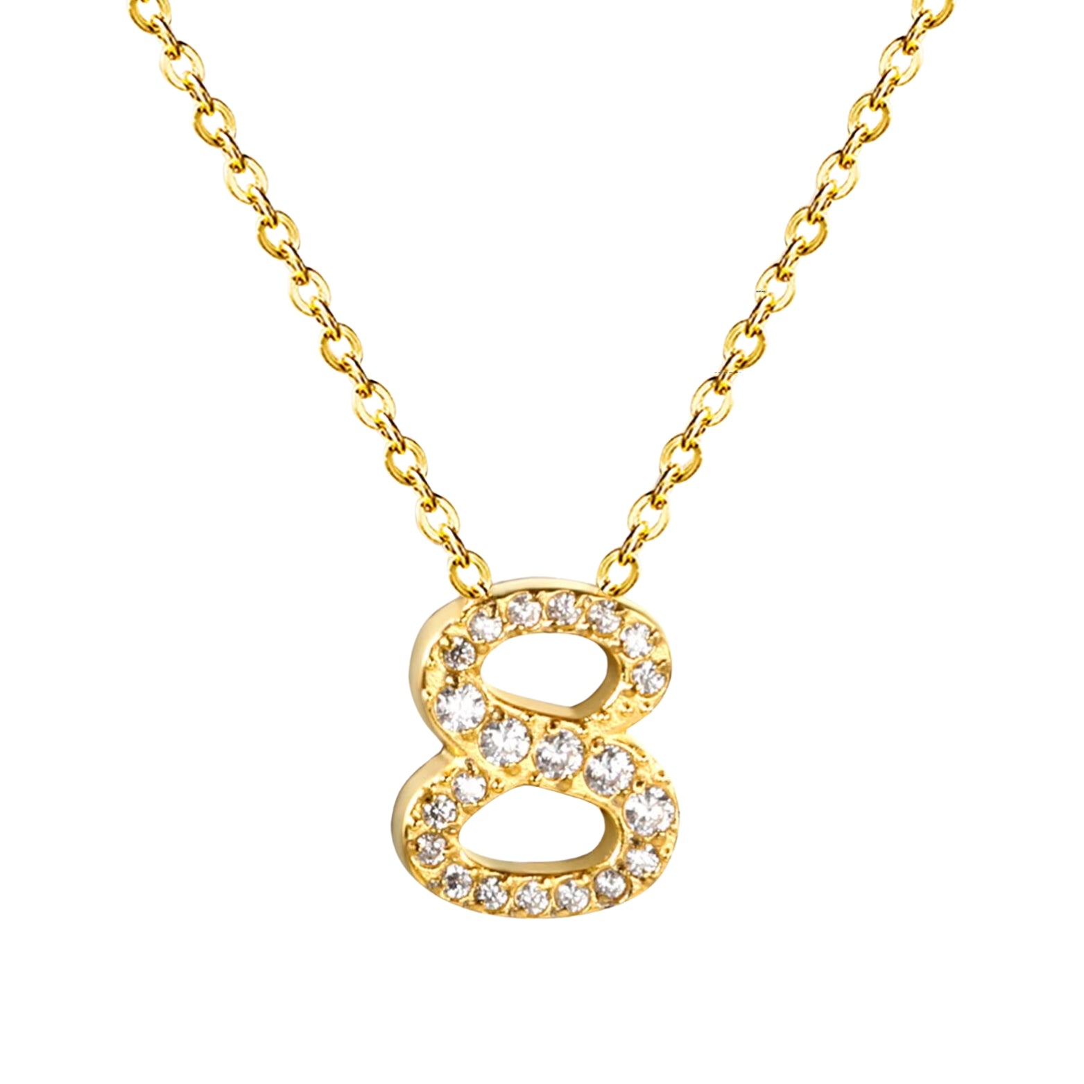 Sierra | Number Pendant Necklace