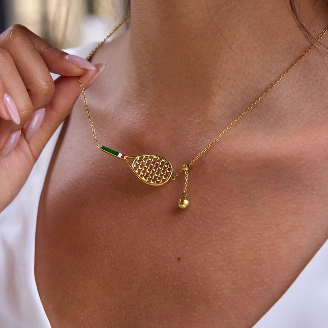 Tennis Racket Necklace