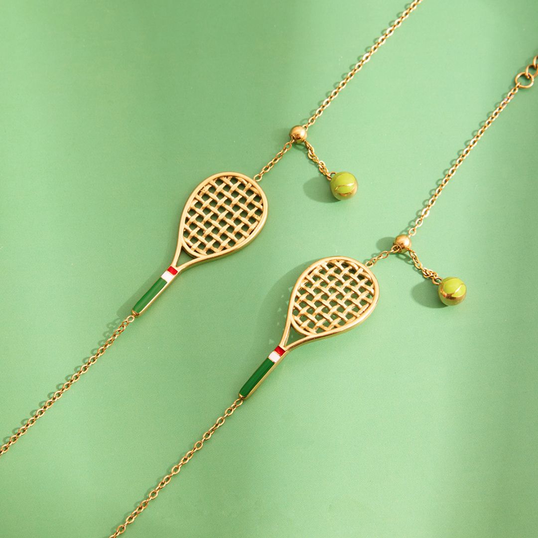 Tennis Racket Necklace