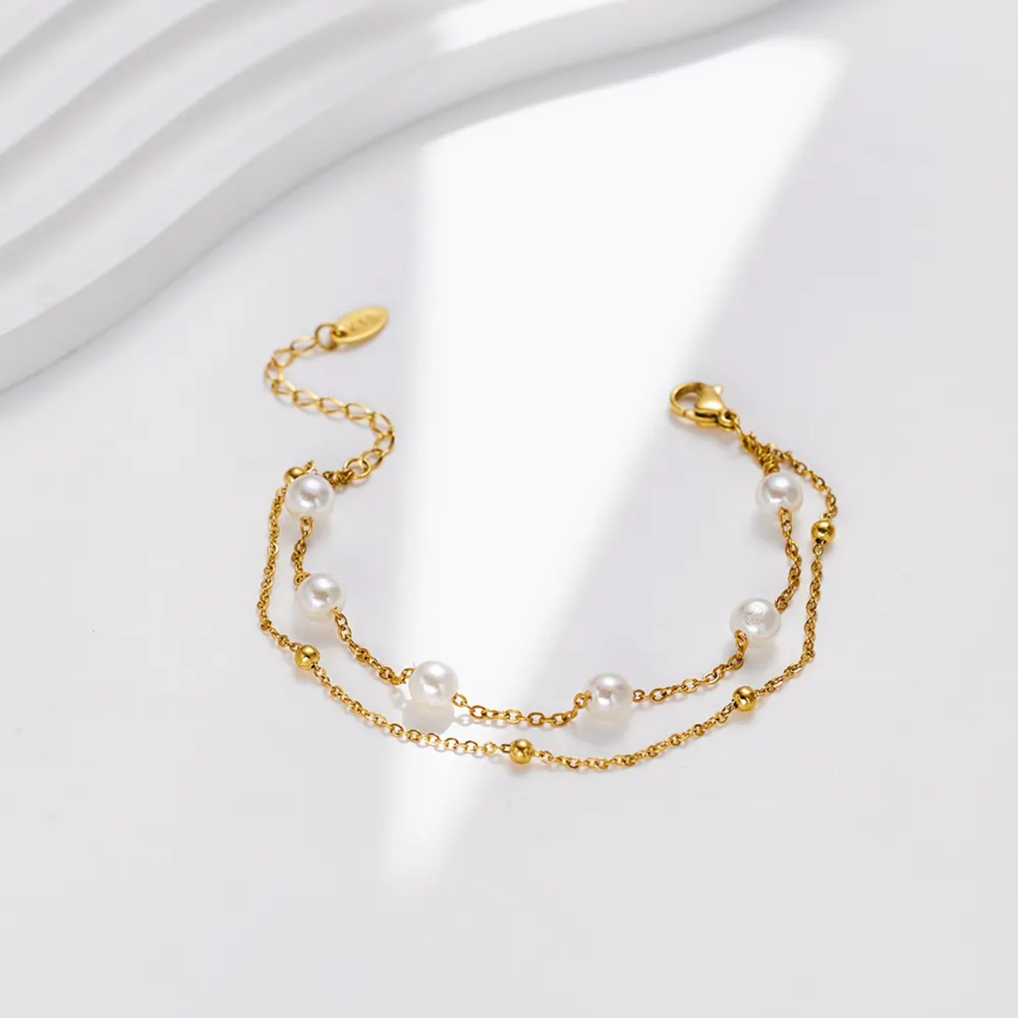 Sana Double Layer Pearl Bracelet