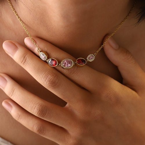 Scarlet Orbit Necklace