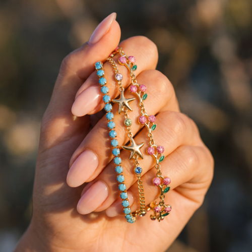 Azure Tennis Bracelet