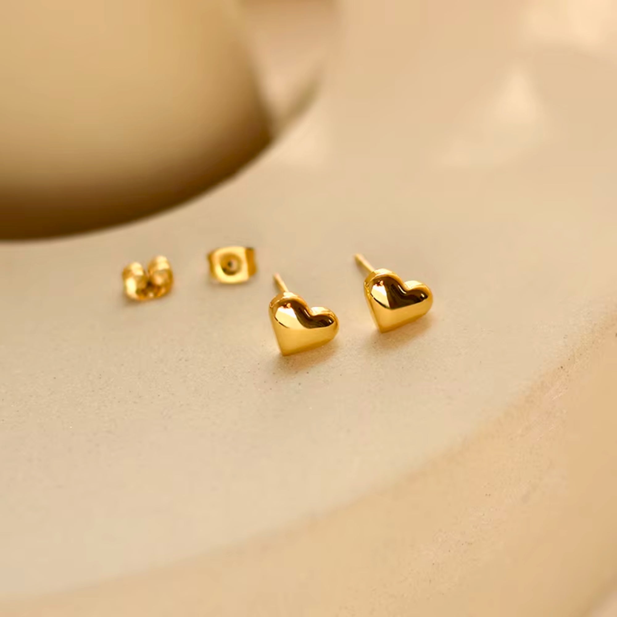 Heart Stud Earrings