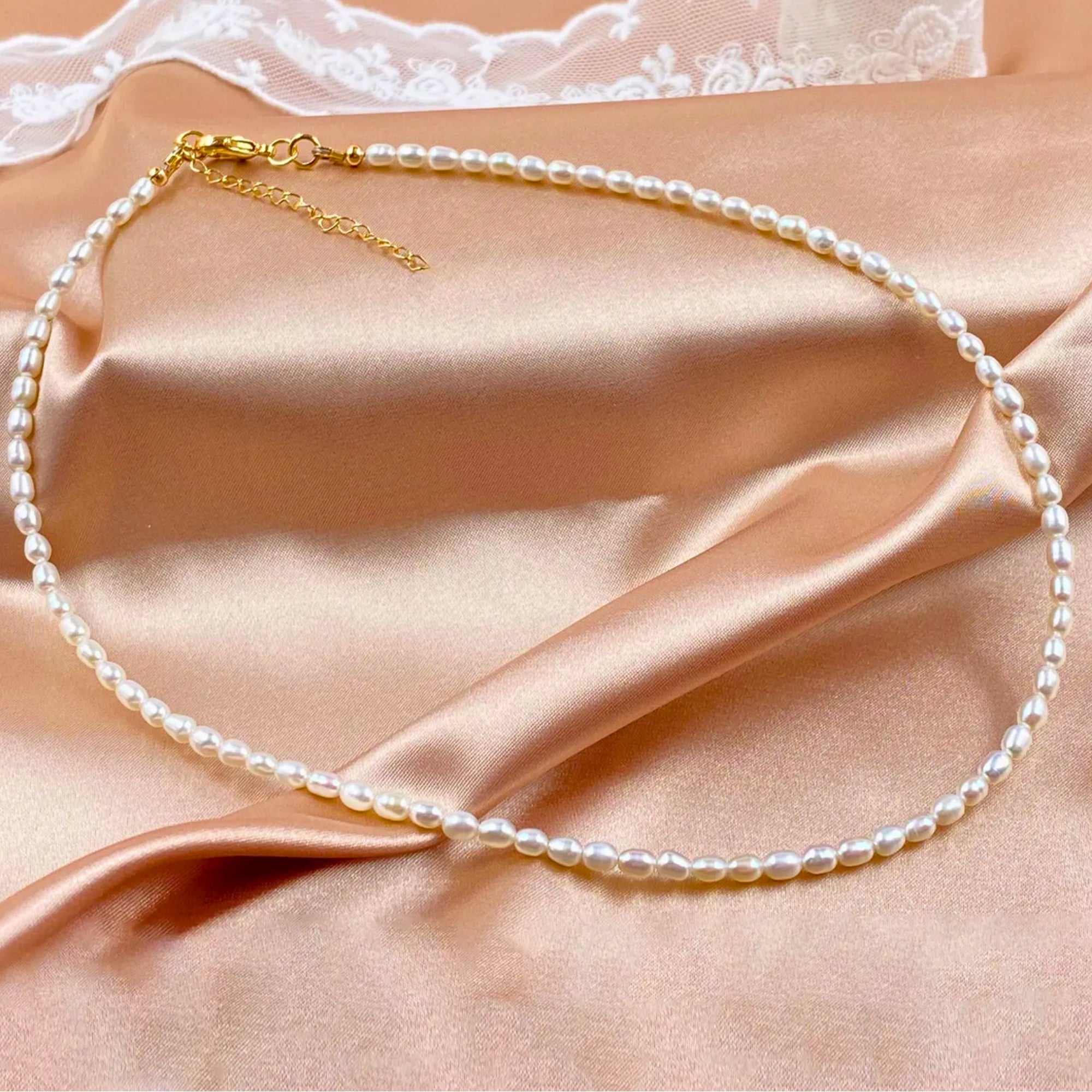 Delicate Freshwater Pearl Choker Necklace