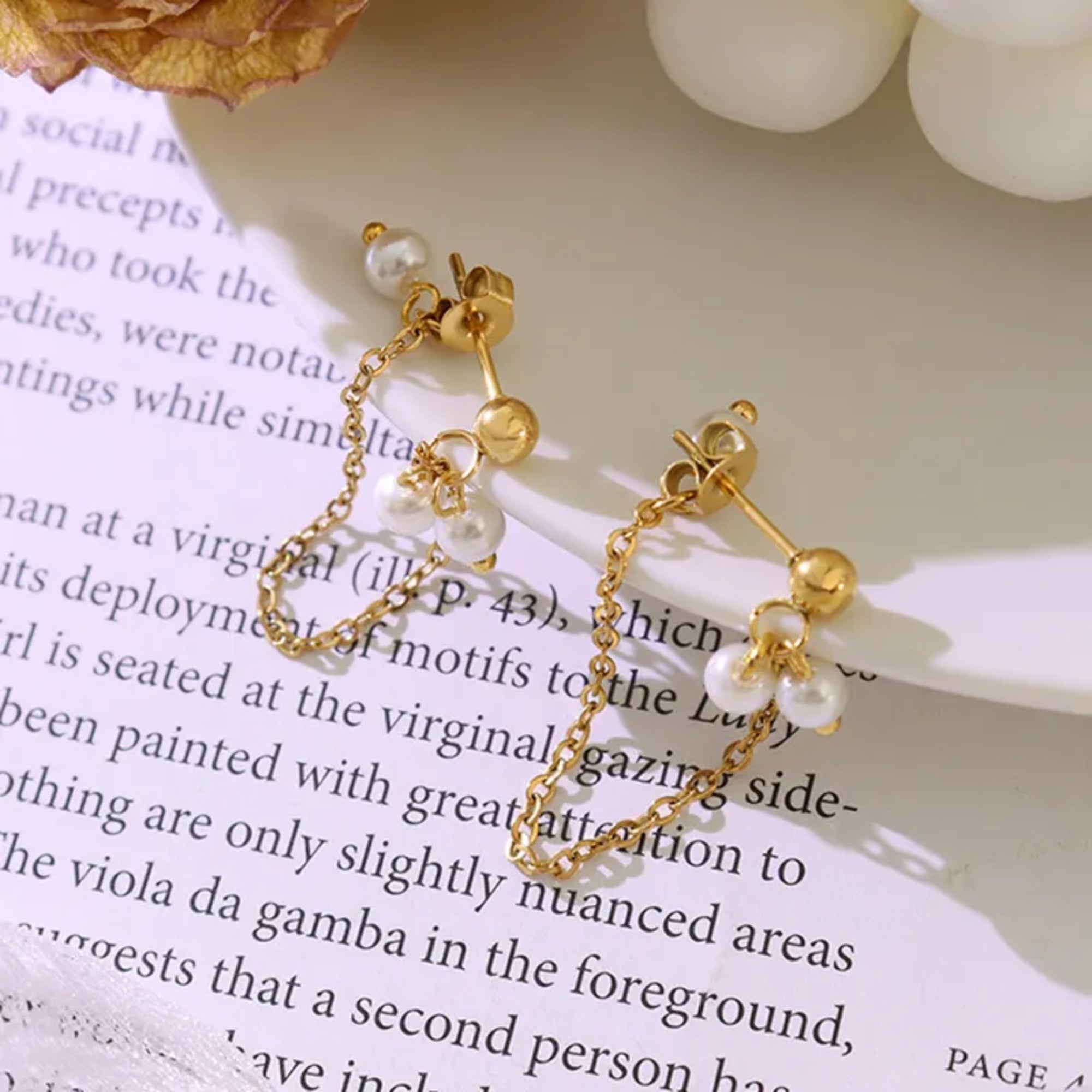 Liana Pearl Drop Earrings