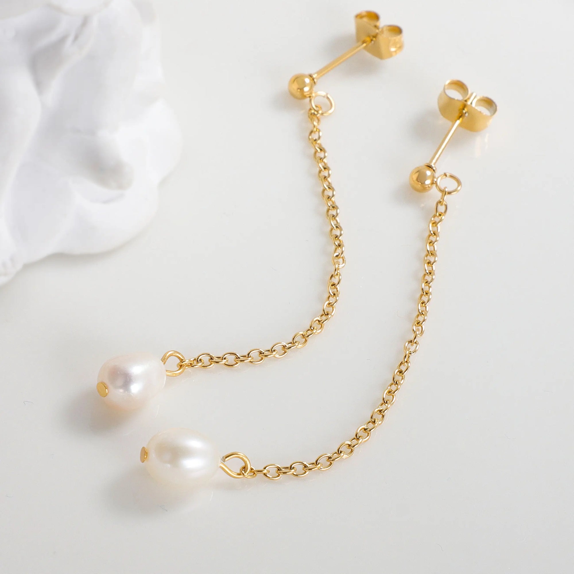 Celeste Pearl Drop Earrings