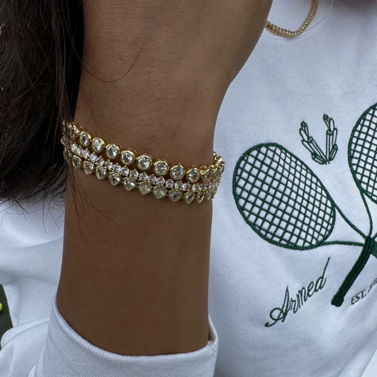 Sweetheart Tennis Bracelet