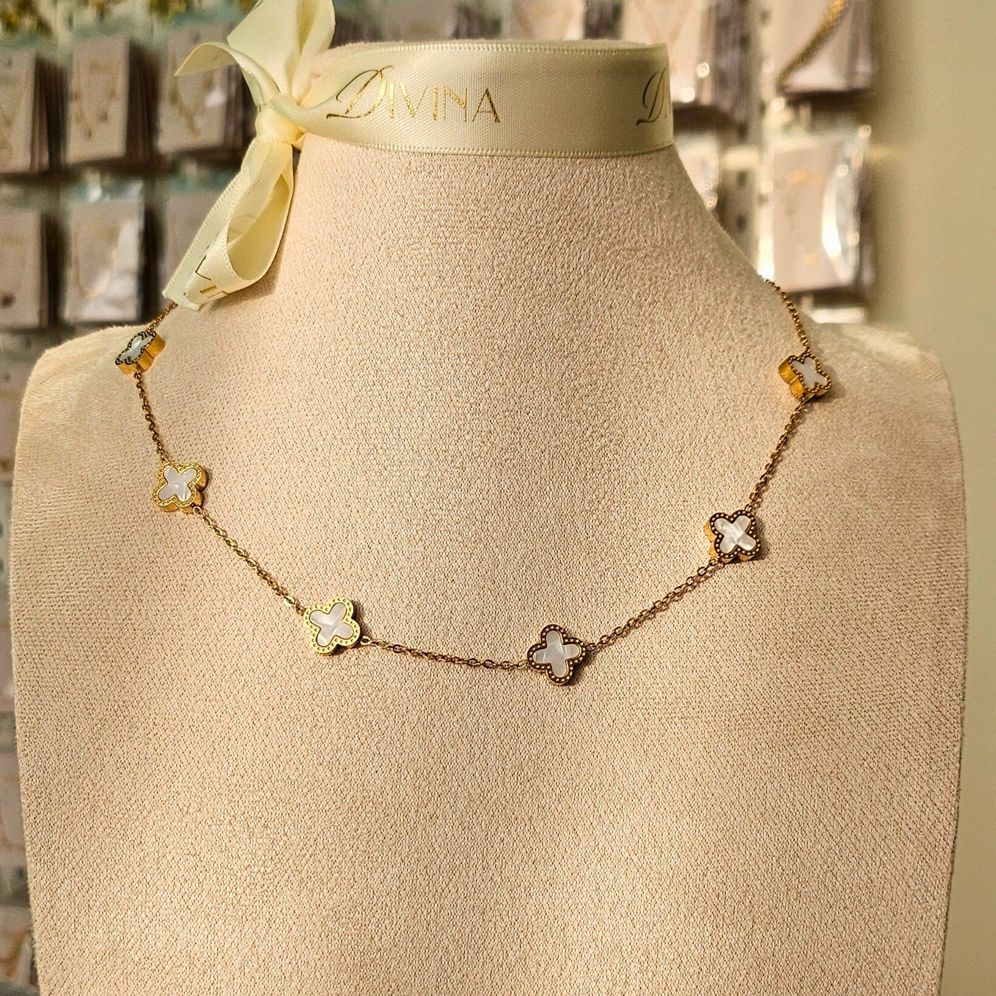 Athena | Clover Charm Necklace