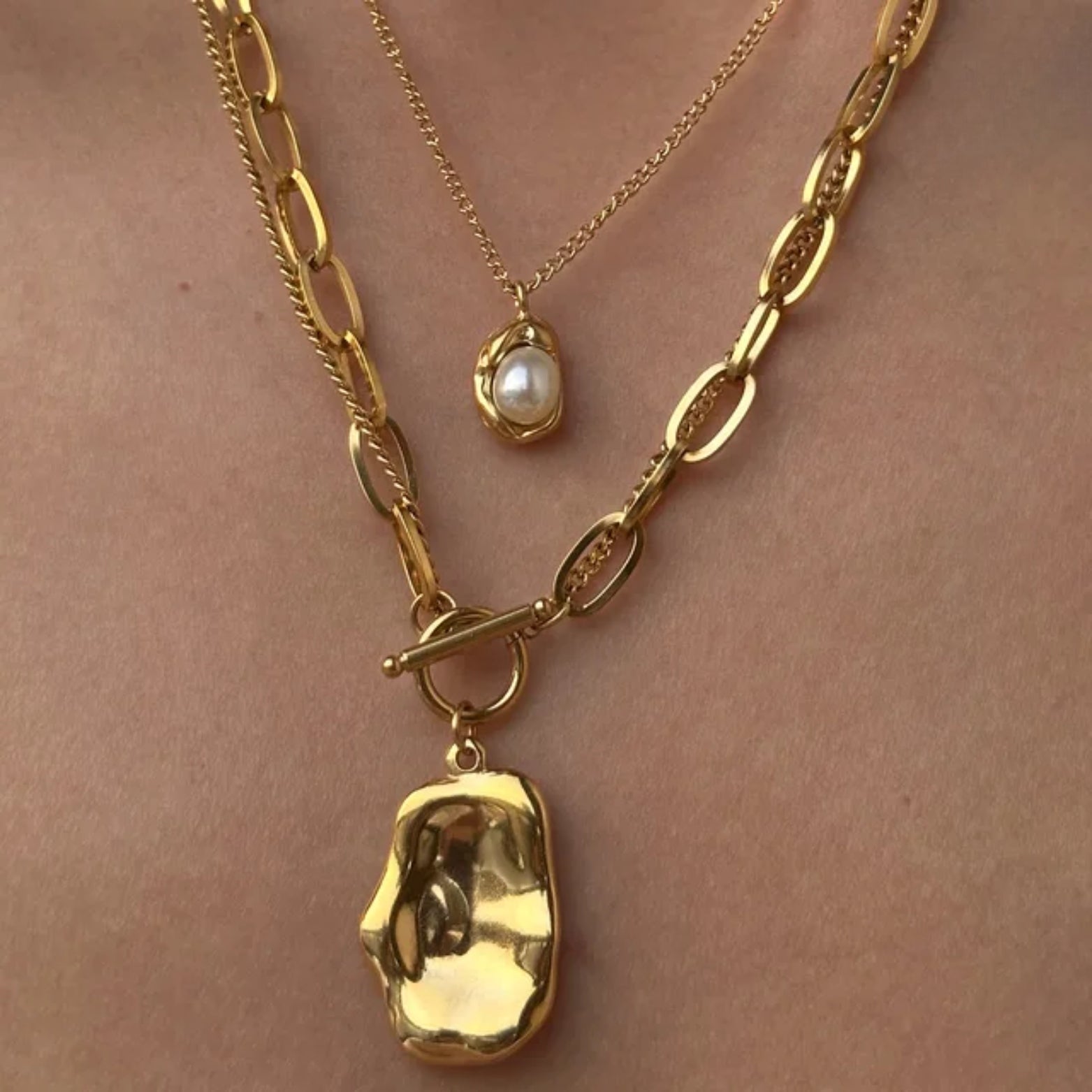 Tessa | Layered Gold Necklace