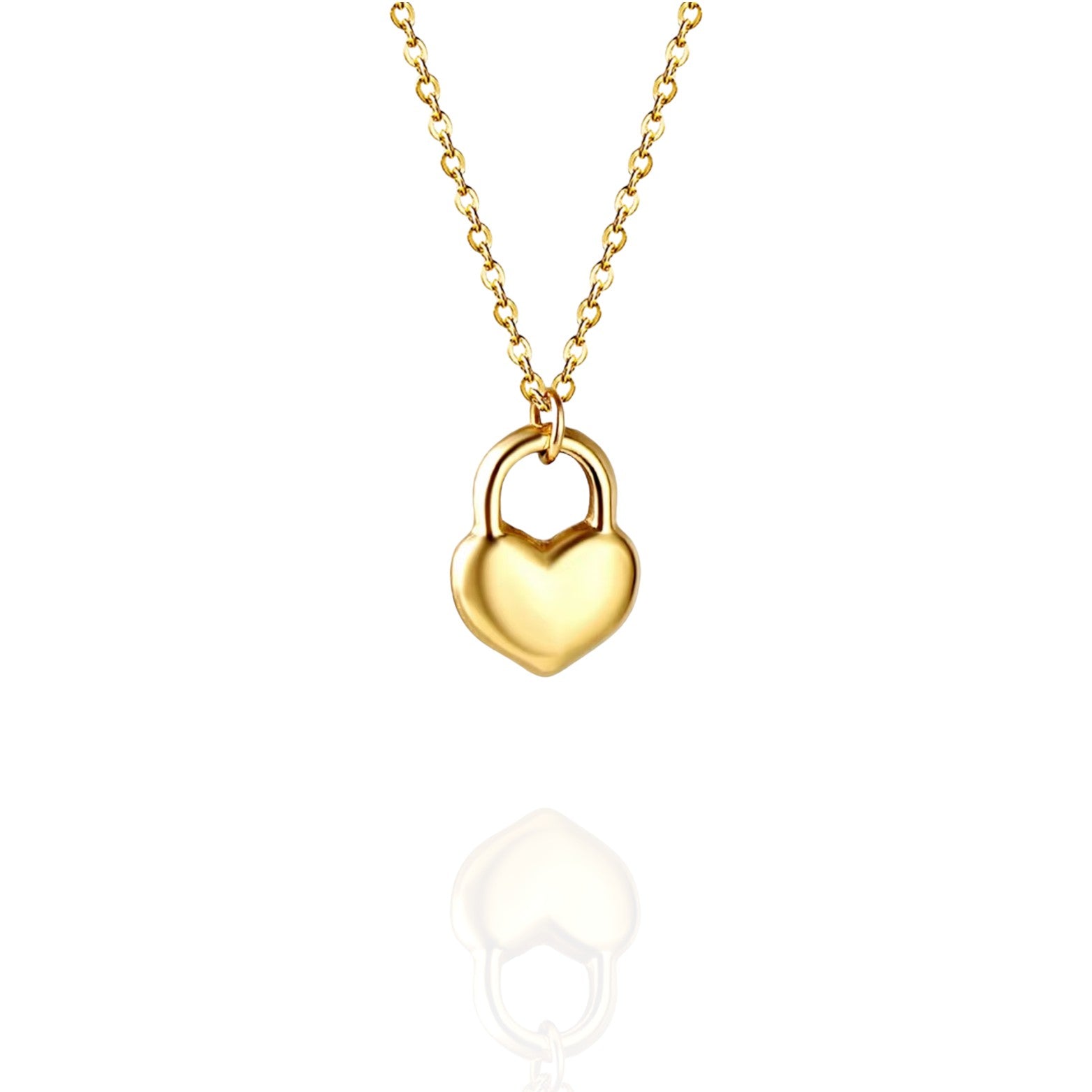 Huda | Heart Lock Necklace