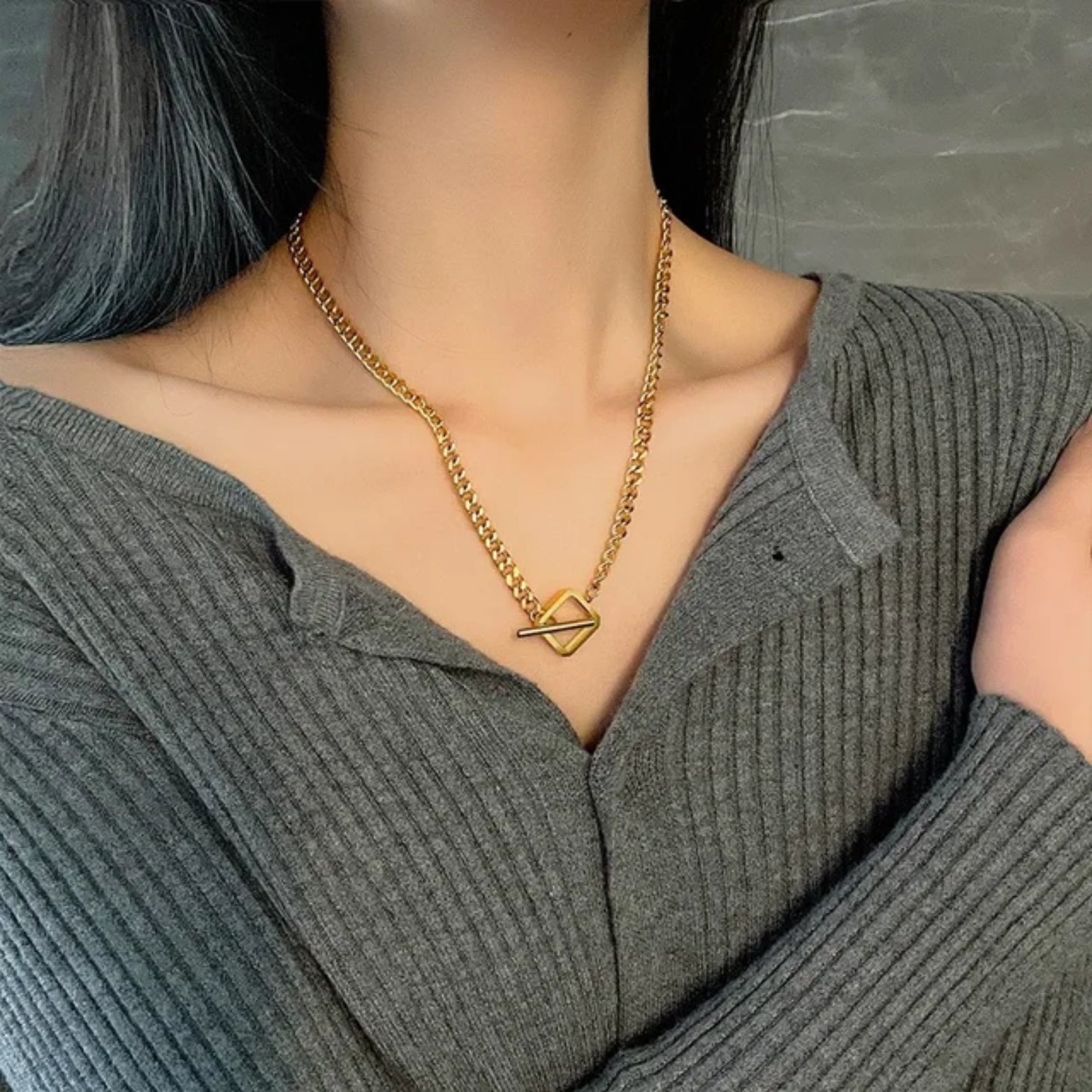 Lane | Square Toggle Necklace