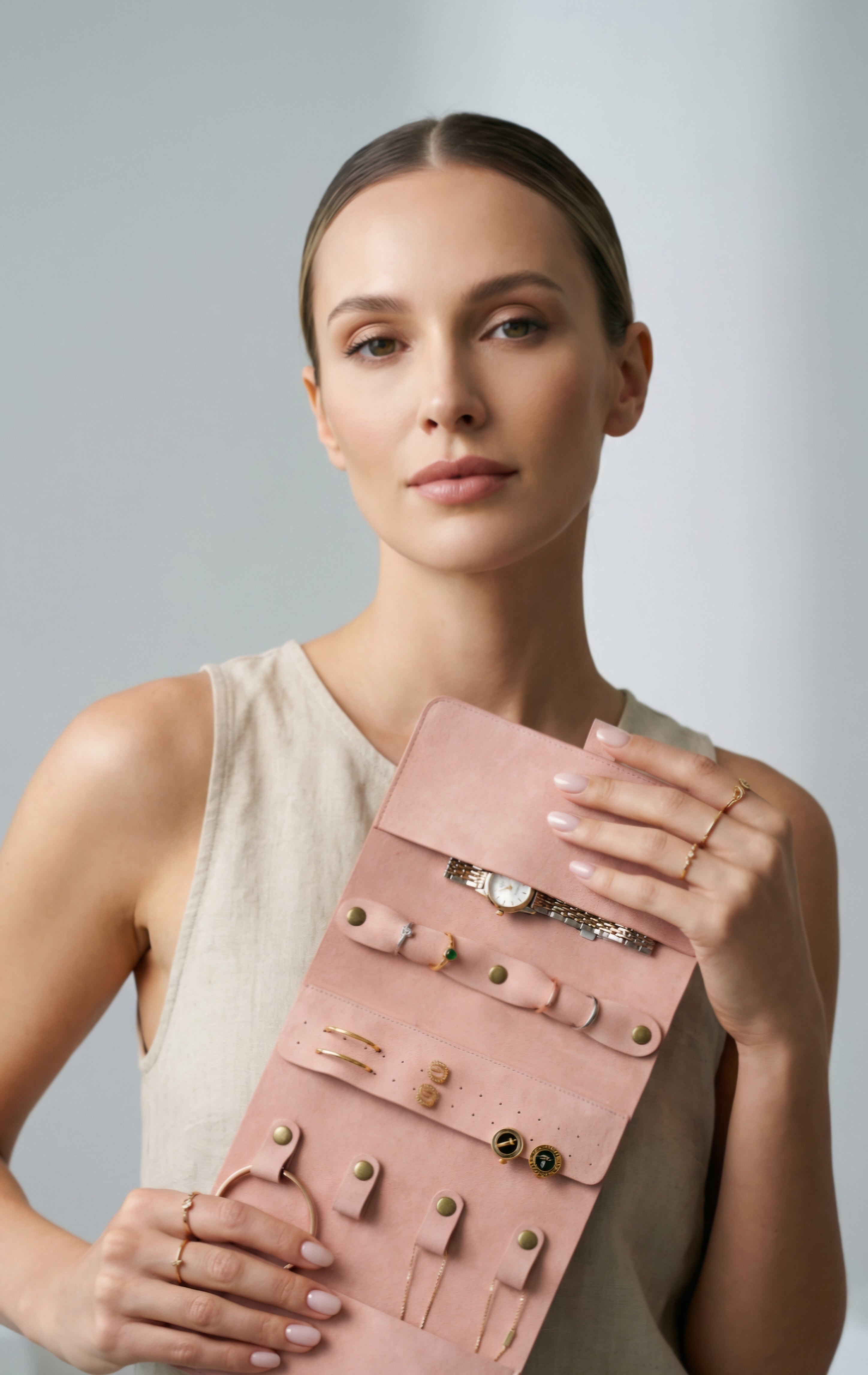 Travel Jewelry Organizer Roll